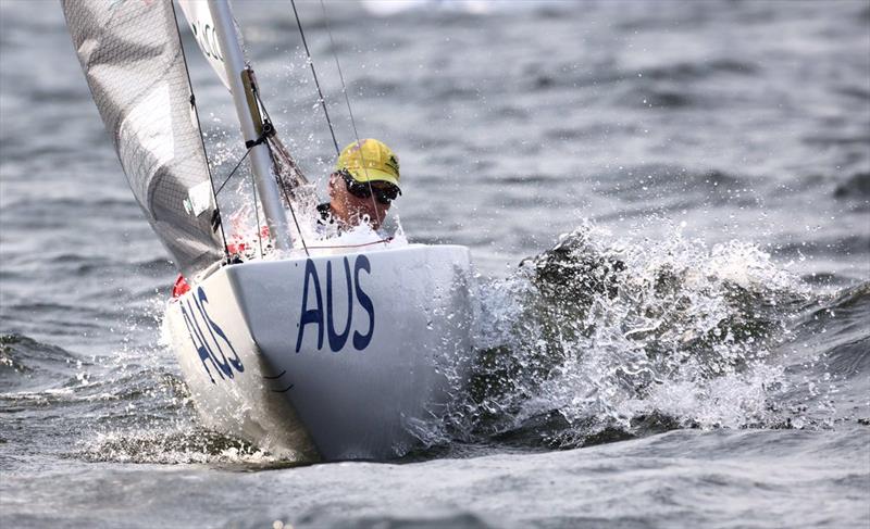 Matt Bugg (AUS) on day 4 of the Rio 2016 Paralympic Sailing Competition photo copyright Richard Langdon / Ocean Images taken at  and featuring the 2.4m class