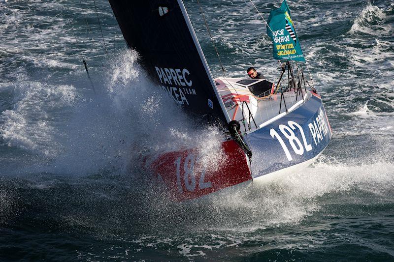 Yoann Richomme wins the Class 40 division in the Route du Rhum-Destination Guadeloupe photo copyright Vincent Olivaud taken at  and featuring the Class 40 class