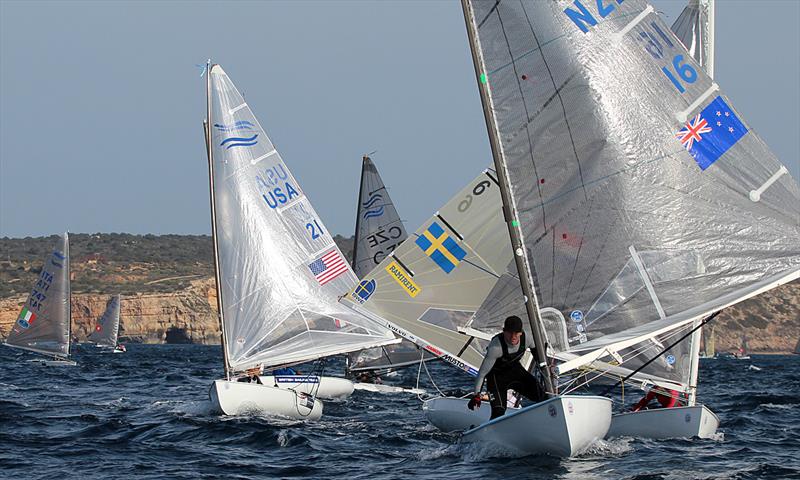 Andrew Murdoch on day 2 at ISAF Sailing World Cup Mallorca photo copyright Robert Deaves taken at  and featuring the Finn class