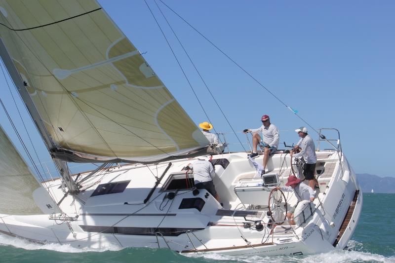Townsville Yacht Club commodore Tony Muller's Brava on their was to their very first race win on day 1 of SeaLink Magnetic Island Race Week photo copyright Tracey Johnstone taken at Townsville Yacht Club and featuring the IRC class