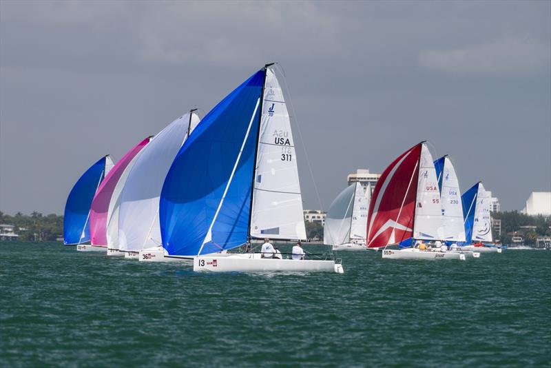 Bacardi Miami Sailing Week day five photo copyright Cory Silken taken at Coral Reef Yacht Club and featuring the J70 class