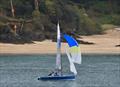 Tim Fells and Fran Gifford finish second in the Merlin Rocket South West Series at Salcombe © Lucy Burn