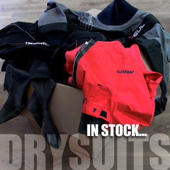 Drysuits in stock!