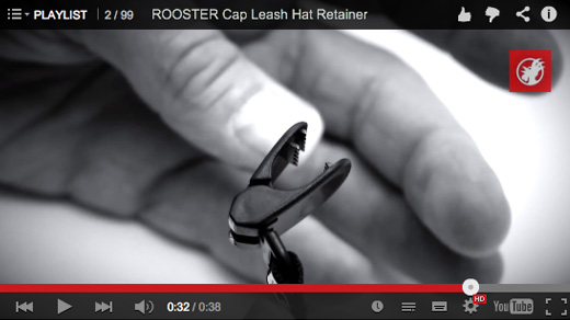 The NEW Rooster Cap Leash Hat Retainer Lanyard