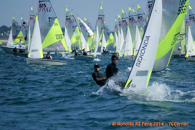 Allen RS Feva Worlds day 3 in Carnac photo copyright YCCarnac taken at Yacht Club de Carnac and featuring the RS Feva class