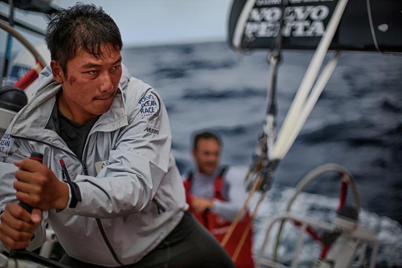 Onboard Dongfeng Race Team on day 7 of Leg 1 of the Volvo Ocean Race photo copyright Yann Riou / Dongfeng Race Team / Volvo Ocean Race taken at  and featuring the Volvo One-Design class