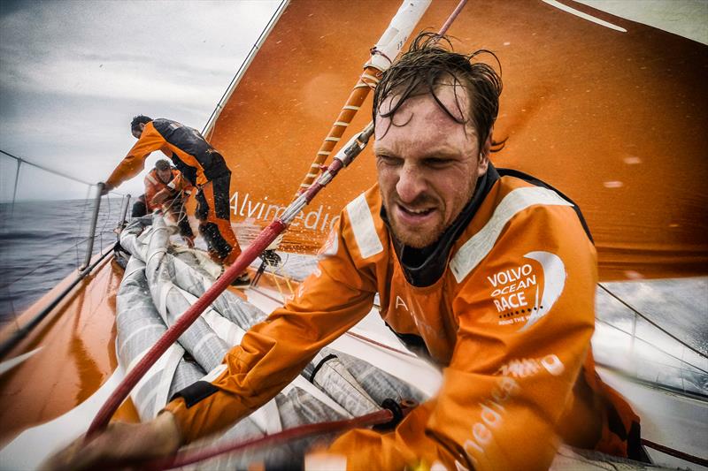 Teams pushing on the final stretch of Volvo Ocean Race leg 4 - photo © Amory Ross / Team Alvimedica / Volvo Ocean Race
