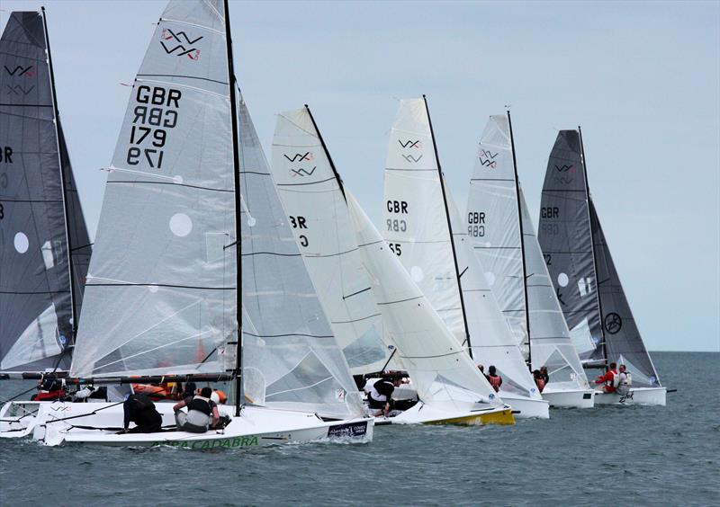 Light winds on day 1 of the Ovington VX One Nationals at Torquay photo copyright Mark Jardine / YachtsandYachting.com taken at Royal Torbay Yacht Club and featuring the VX One class